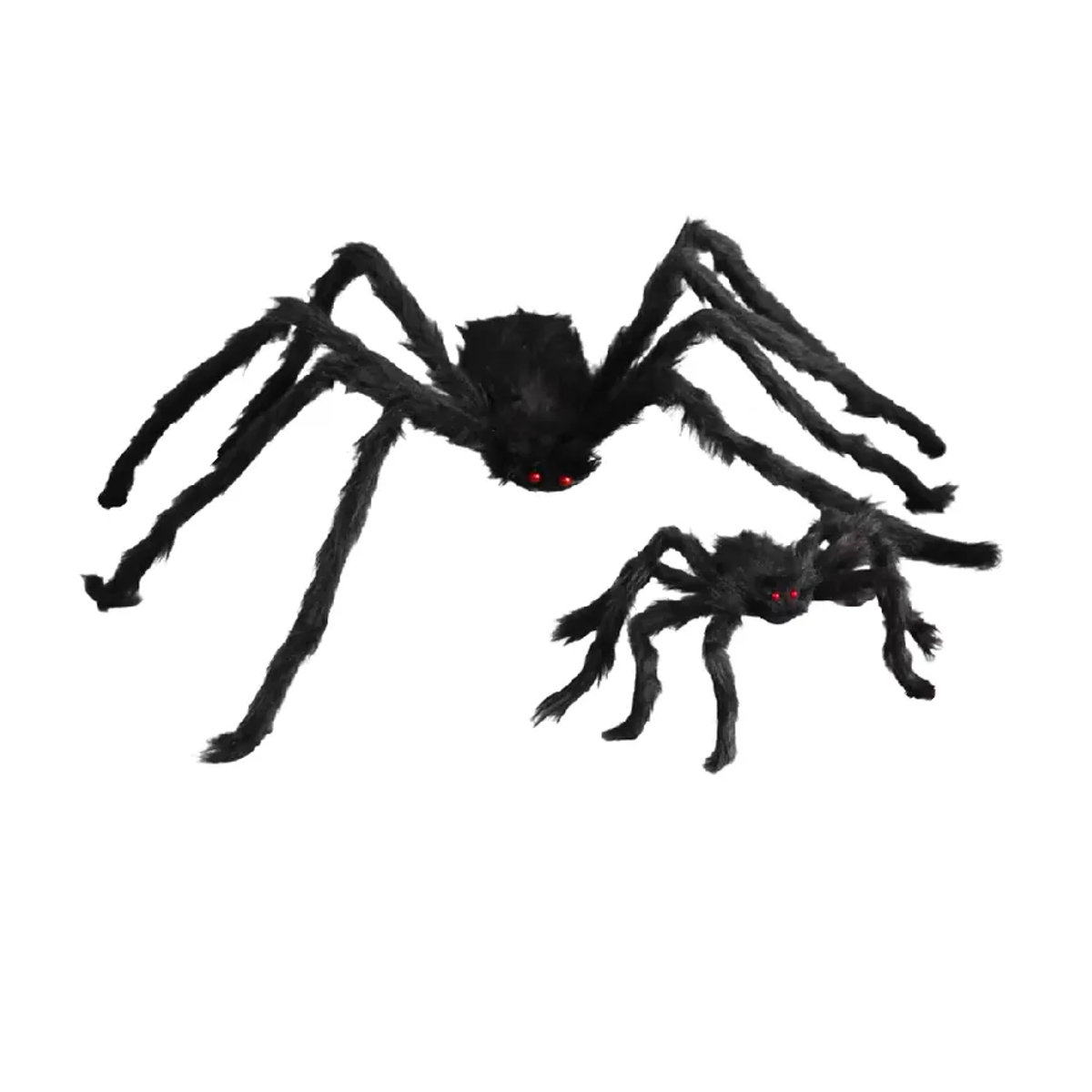 DZQ Halloween Plüsch Spinne als Riesige Dekoration in Schwarz für Party und Outdoor-Spuk - Bild 7