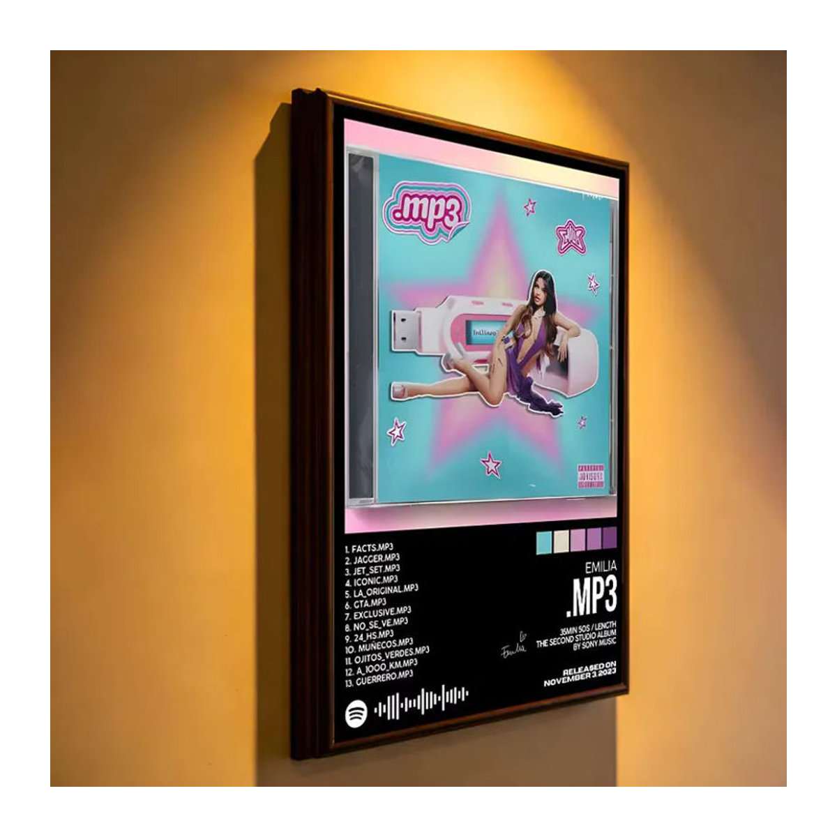 E-Emilia Mernes Premium Wandaufkleber mit HD-Druck, mehrfarbiger geometrischer Poster-Wandsticker in rechteckiger Form für deine Dekoration - Bild 4