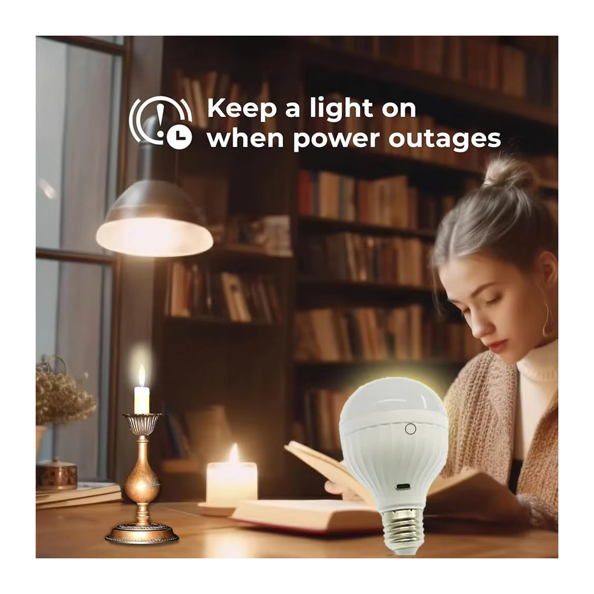 E27 Kabellose Wiederaufladbare LED-Glühbirne mit Fernbedienung und Wasserdichtigkeit für Camping und Haushalt - Bild 2