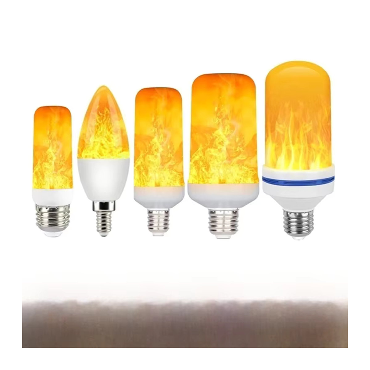 E27 LED Flammenbirne mit dynamischem Feuer-Effekt in Orange - Bild 5