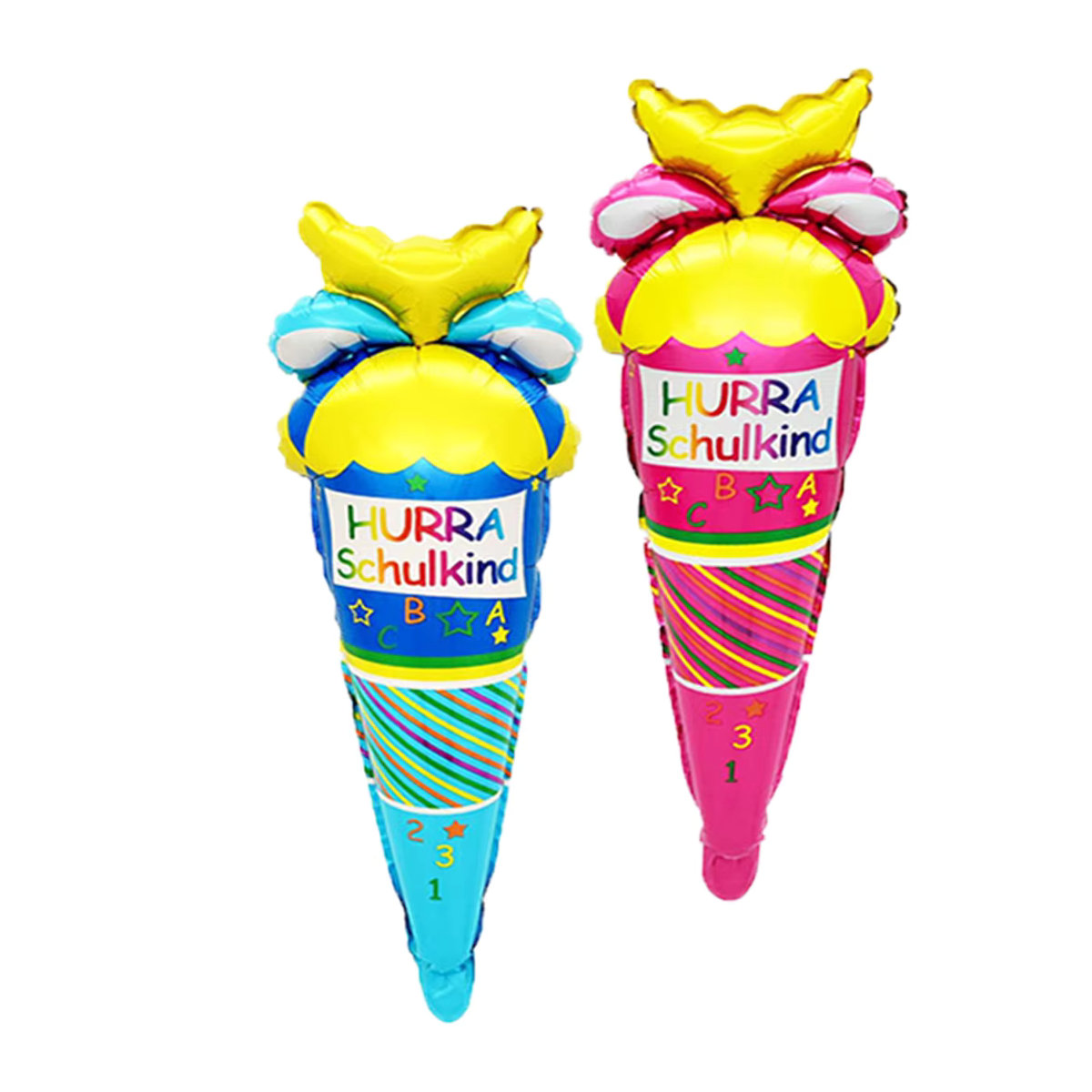 EACH PARTY Eiscreme-Sculpt-Ballons zum Schulanfang, mehrfarbig, Höhe: 70 cm - Bild 4