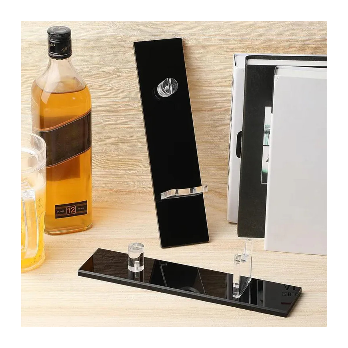 Eafigth Messer-Display-Halter mit Stützrahmen in Schwarz und Transparent aus Kunststoff - Bild 7