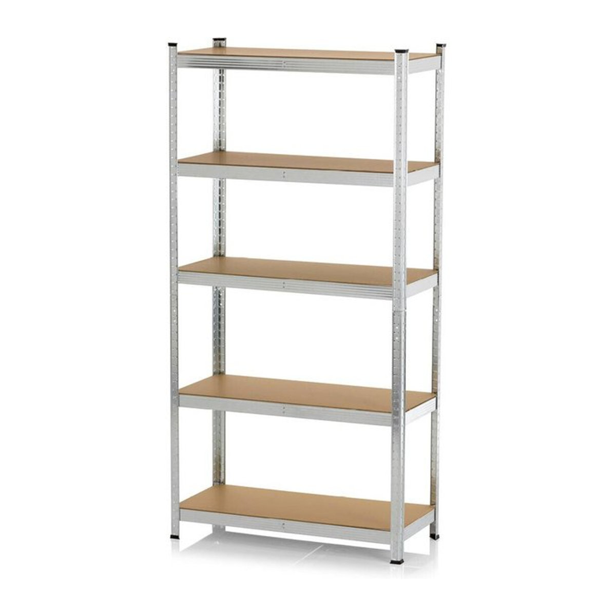 EASYmaxx 2 in 1 Schwerlastregal und Werkbank mit 5 Holzböden, B/H/T: 90 x 180 x 40 cm - Bild 1