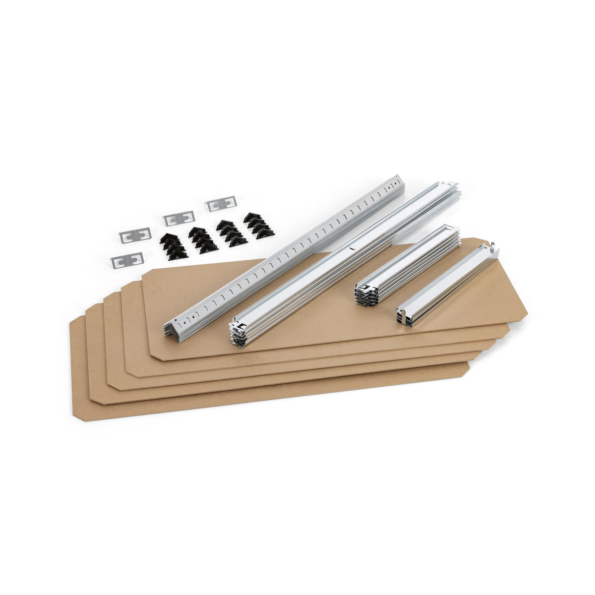 EASYmaxx 2 in 1 Schwerlastregal und Werkbank mit 5 Holzböden, B/H/T: 90 x 180 x 40 cm - Bild 5