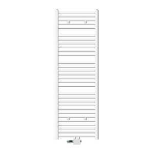 Ecd Germany Badheizkörper Weiß Gerade mit Thermostat und Anschlussgarnitur, B/H: 60 x 180 cm
