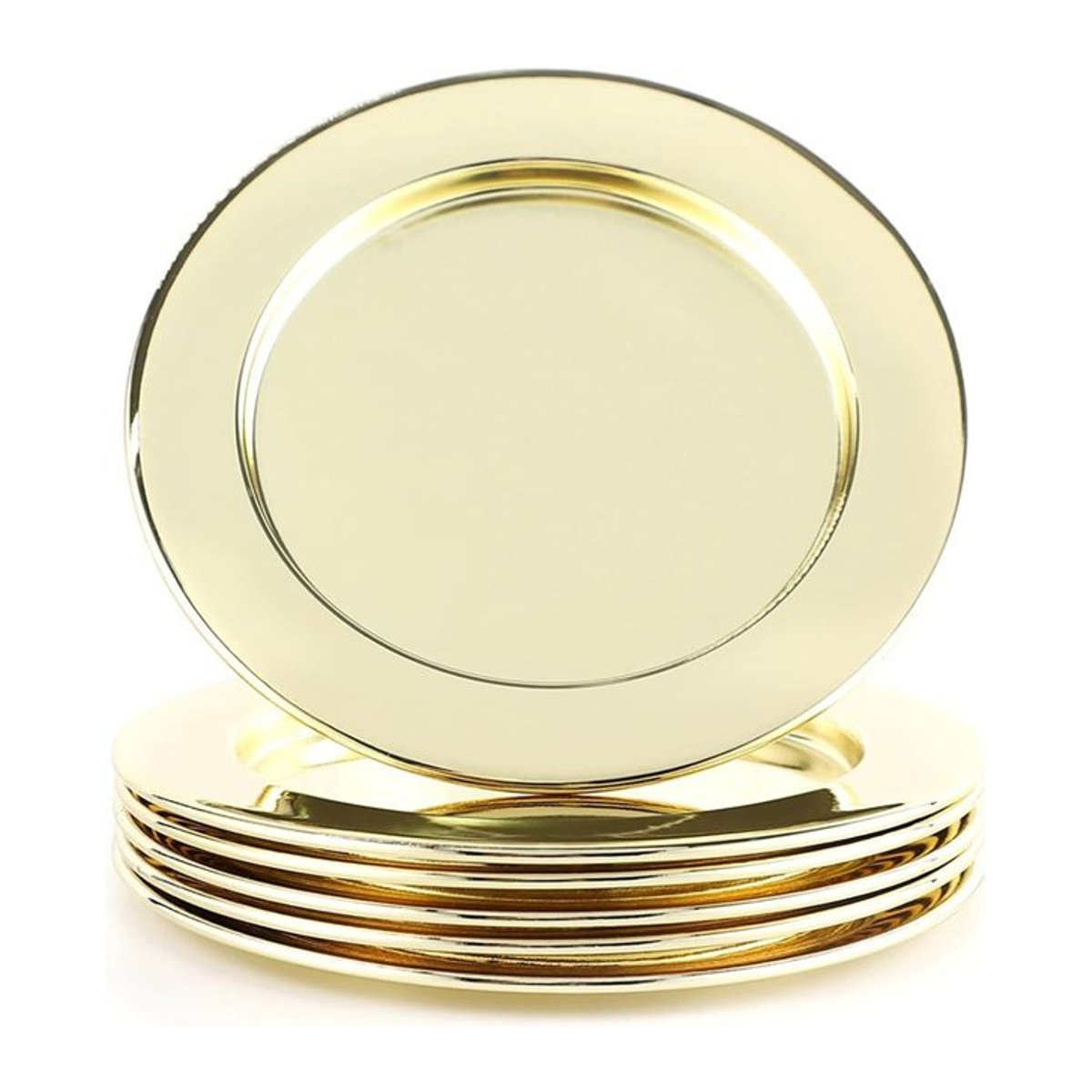 ECHTWERK Glasuntersetzer Set in Gold, 6er Pack, rund, B/T/H: 11 x 11 x 11 cm - Bild 1
