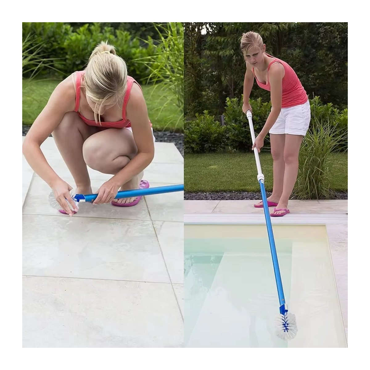 Eckreinigungsset für Swimmingpools zur Reinigung von Stufen, Badewannen, Fliesen und Ecken aus Kunststoff - Bild 3