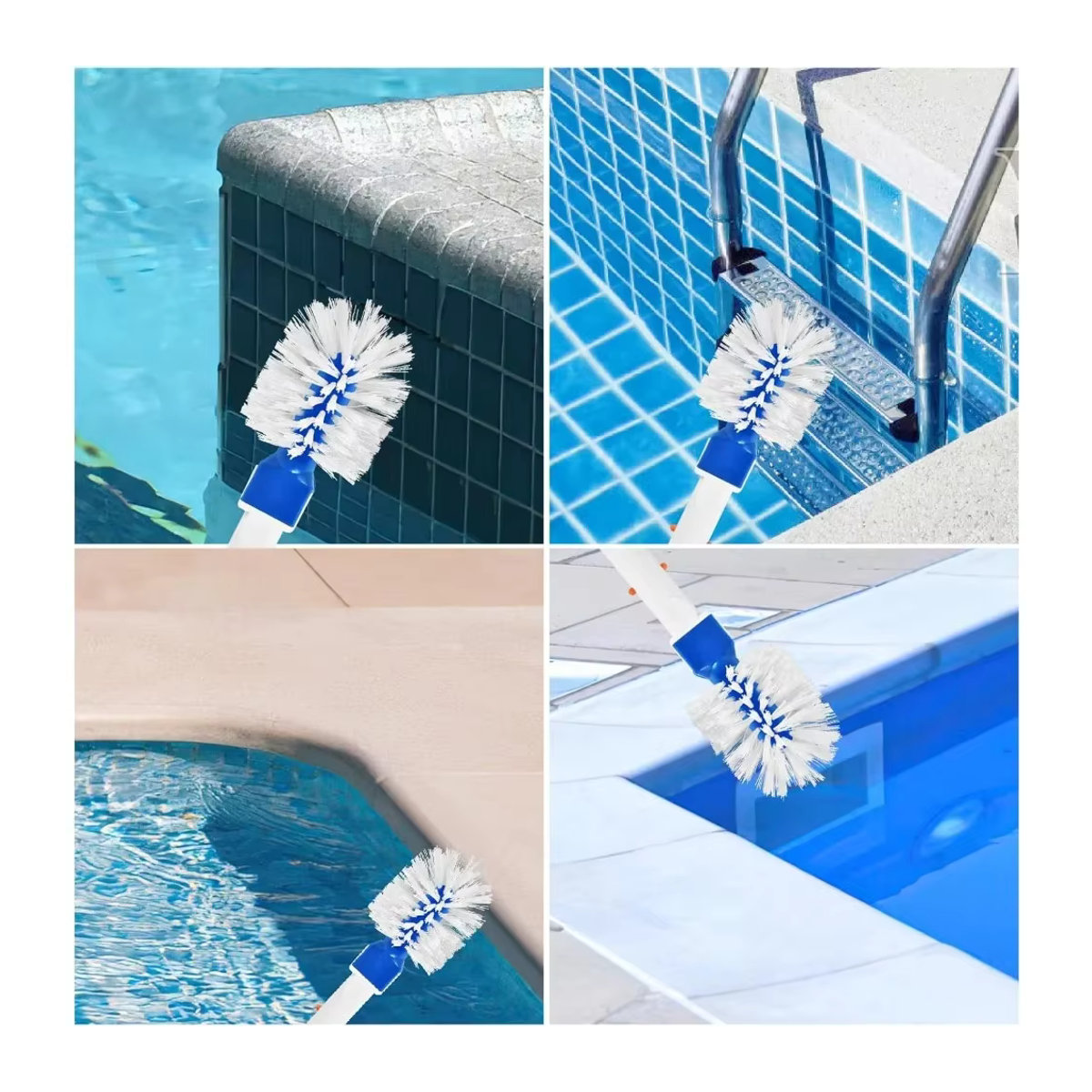 Eckreinigungsset für Swimmingpools zur Reinigung von Stufen, Badewannen, Fliesen und Ecken aus Kunststoff - Bild 4