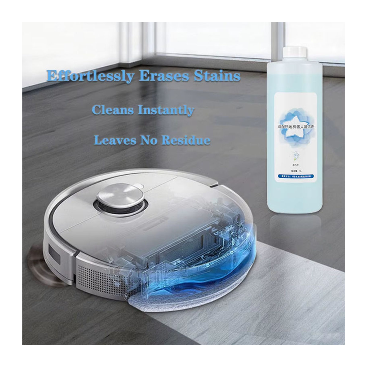 ECOVACS Reinigungslösung 1L für DEEBOT T30 Pro Omni, T30S Combo, X2 Combo, X1 Turbo und T20/T10 Omni Staubsauger Ersatzteil - Bild 3