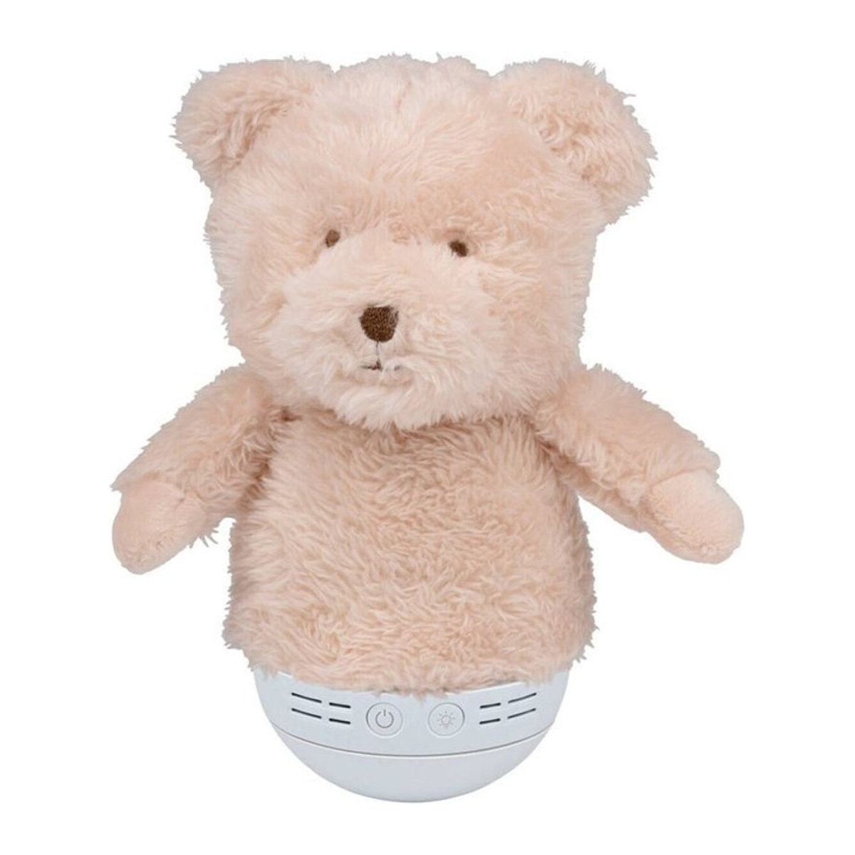 Edco LED-Wackel-Nachtlicht Bär in Beige aus Kunstfell, B/H/L: 14 x 11 x 19 cm - Bild 1