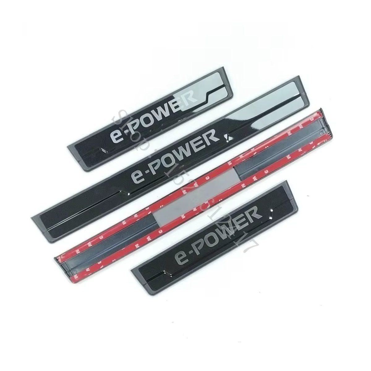 Edelstahl Chrom Türschwelle Schutzpedal Set für Nissan X-Trail T33 und Qashqai J12 E-POWER in Silber und Schwarz - Bild 1