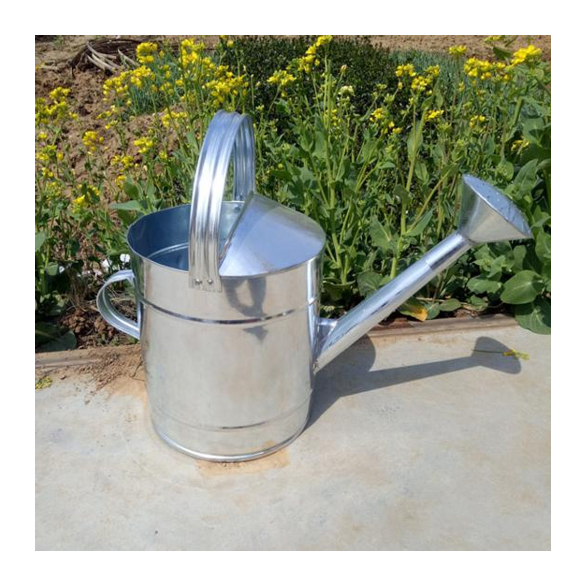Edelstahl Gießkanne mit langem Ausguss für Blumen und Garten, 7l - Bild 1