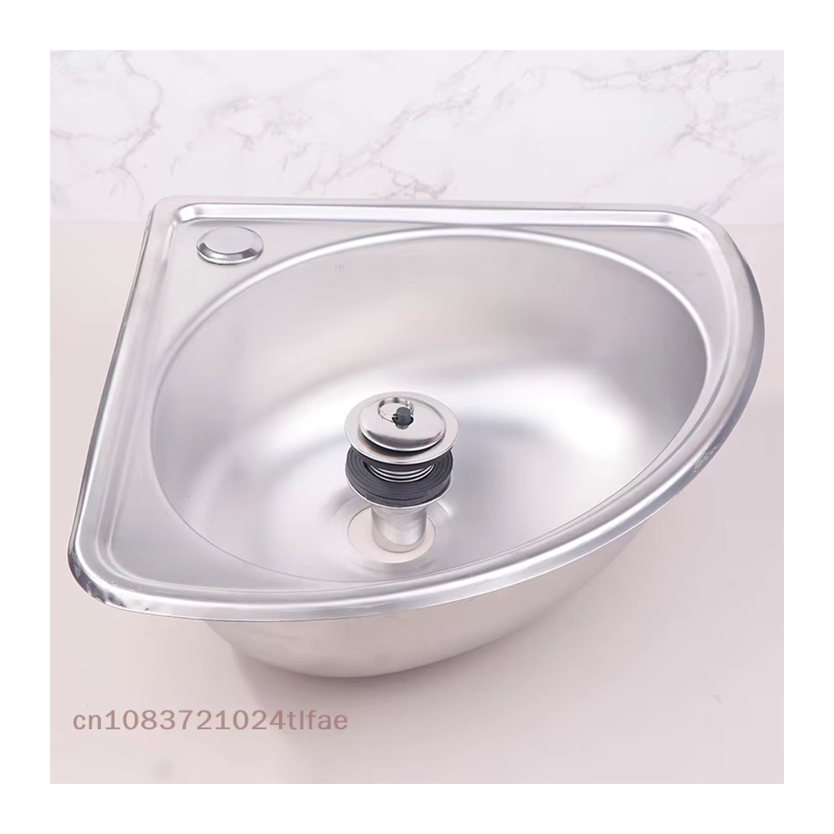 Edelstahl Spülbecken in Silber für Küche, Bad oder Wohnmobile mit minimalistischem Design - Bild 2