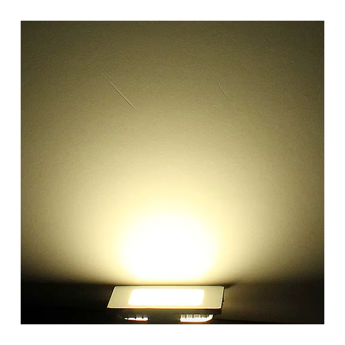 EE LED-Deckeneinbauleuchte quadratisch in Weiß, ultradünnes LED-Panel-Downlight mit 3–25 W und wählbaren Lichtfarben warmweiß, naturweiß oder kaltweiß - Bild 4