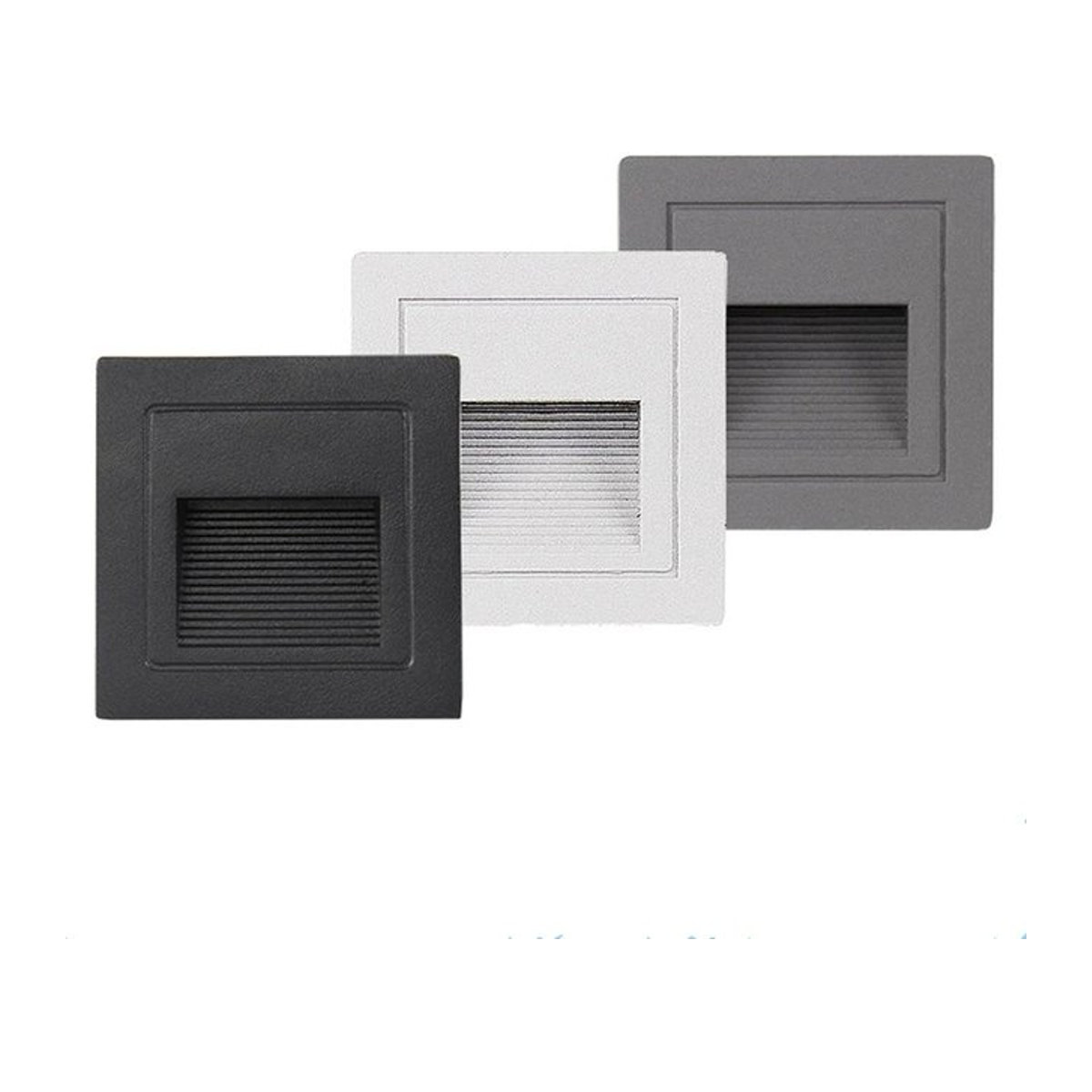 EE LED Wandleuchte 5W IP65 Schwarz Minimalistisch als Einbauleuchte für Treppen und Stufen im Innen- und Außenbereich - Bild 1