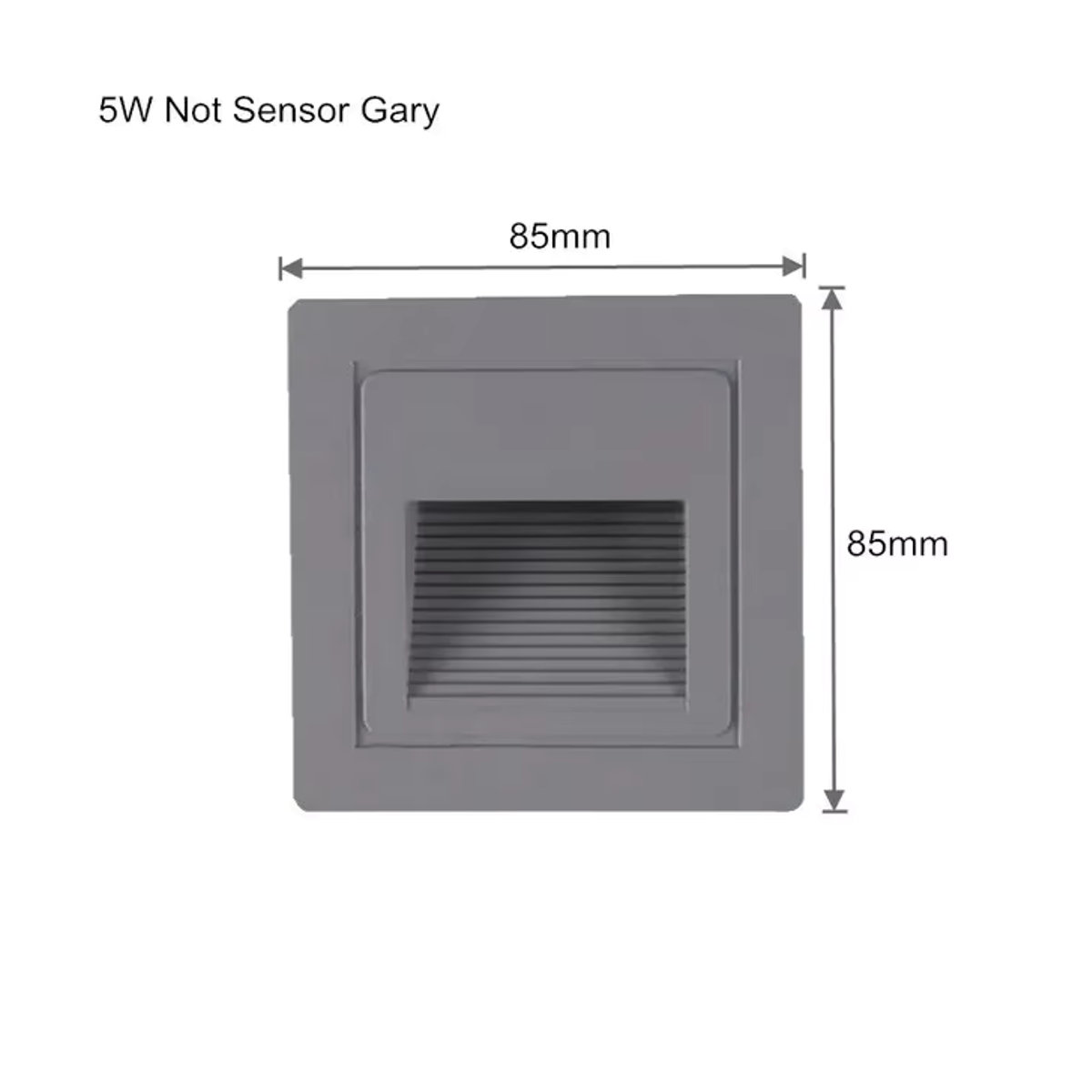 EE LED Wandleuchte 5W IP65 Schwarz Minimalistisch als Einbauleuchte für Treppen und Stufen im Innen- und Außenbereich - Bild 3