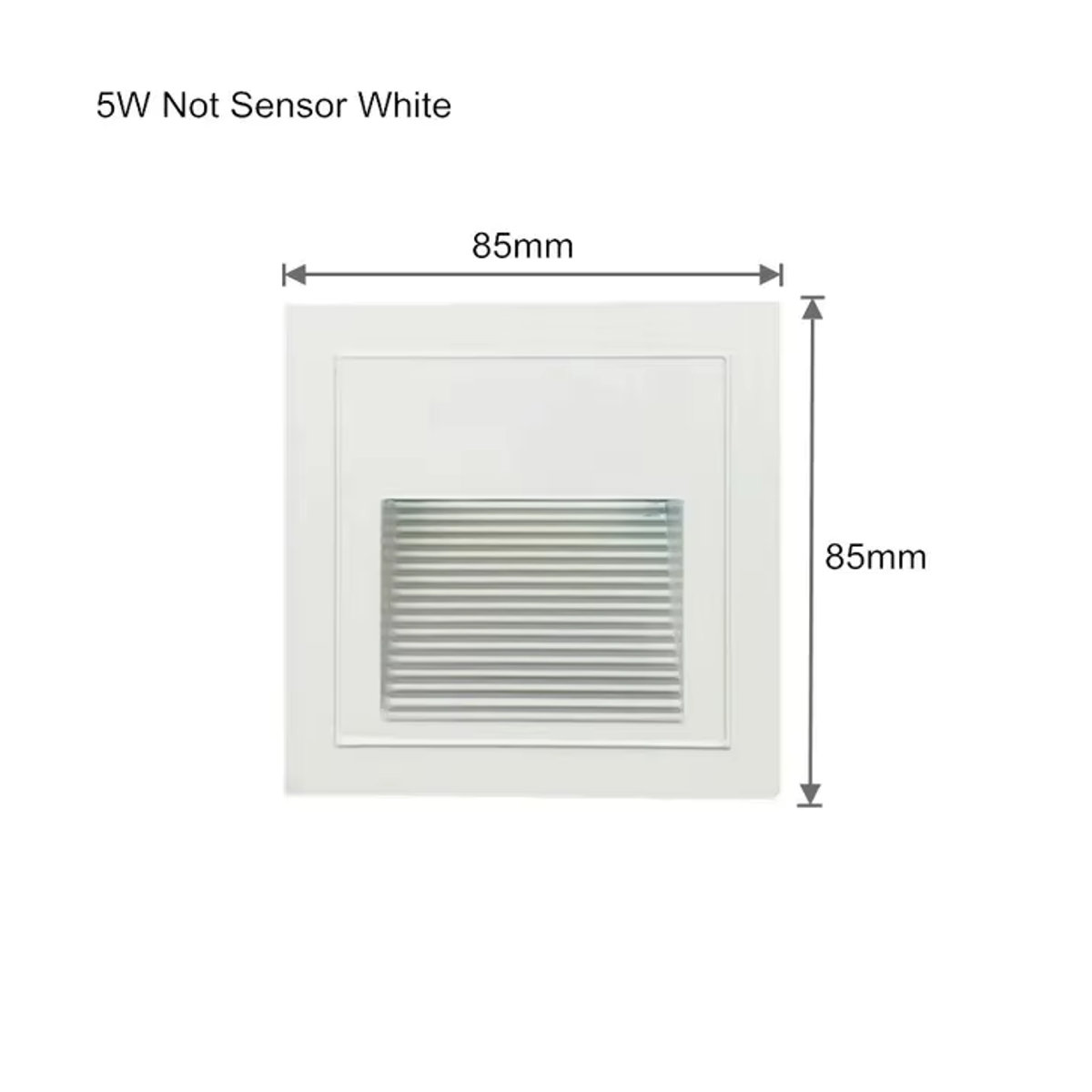 EE LED Wandleuchte 5W IP65 Schwarz Minimalistisch als Einbauleuchte für Treppen und Stufen im Innen- und Außenbereich - Bild 4