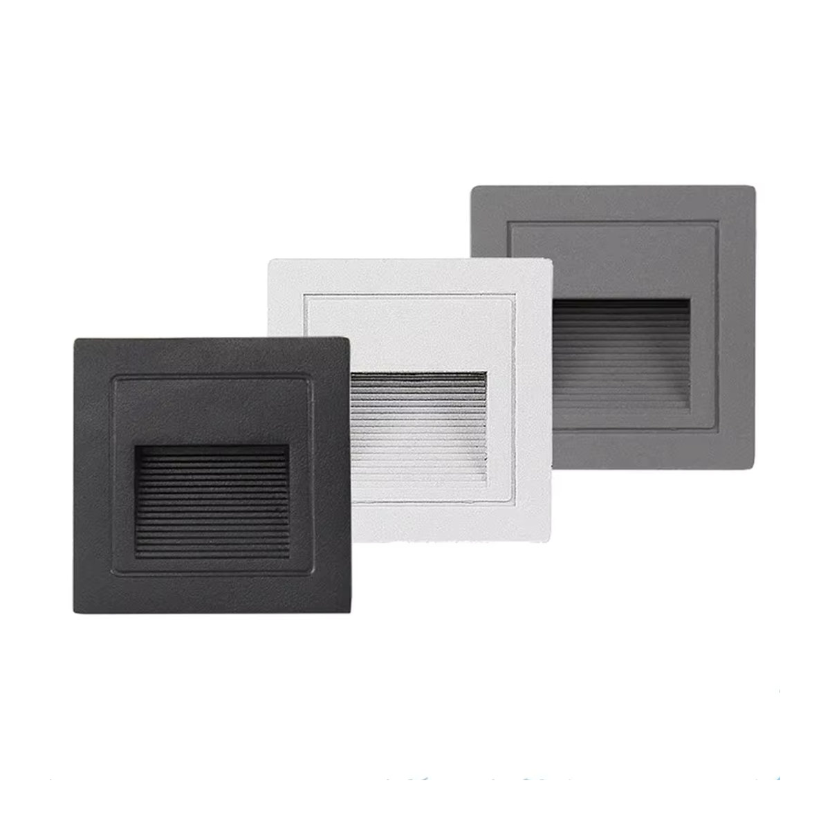 EE LED Wandleuchte 5W IP65 Schwarz Minimalistisch als Einbauleuchte für Treppen und Stufen im Innen- und Außenbereich - Bild 6