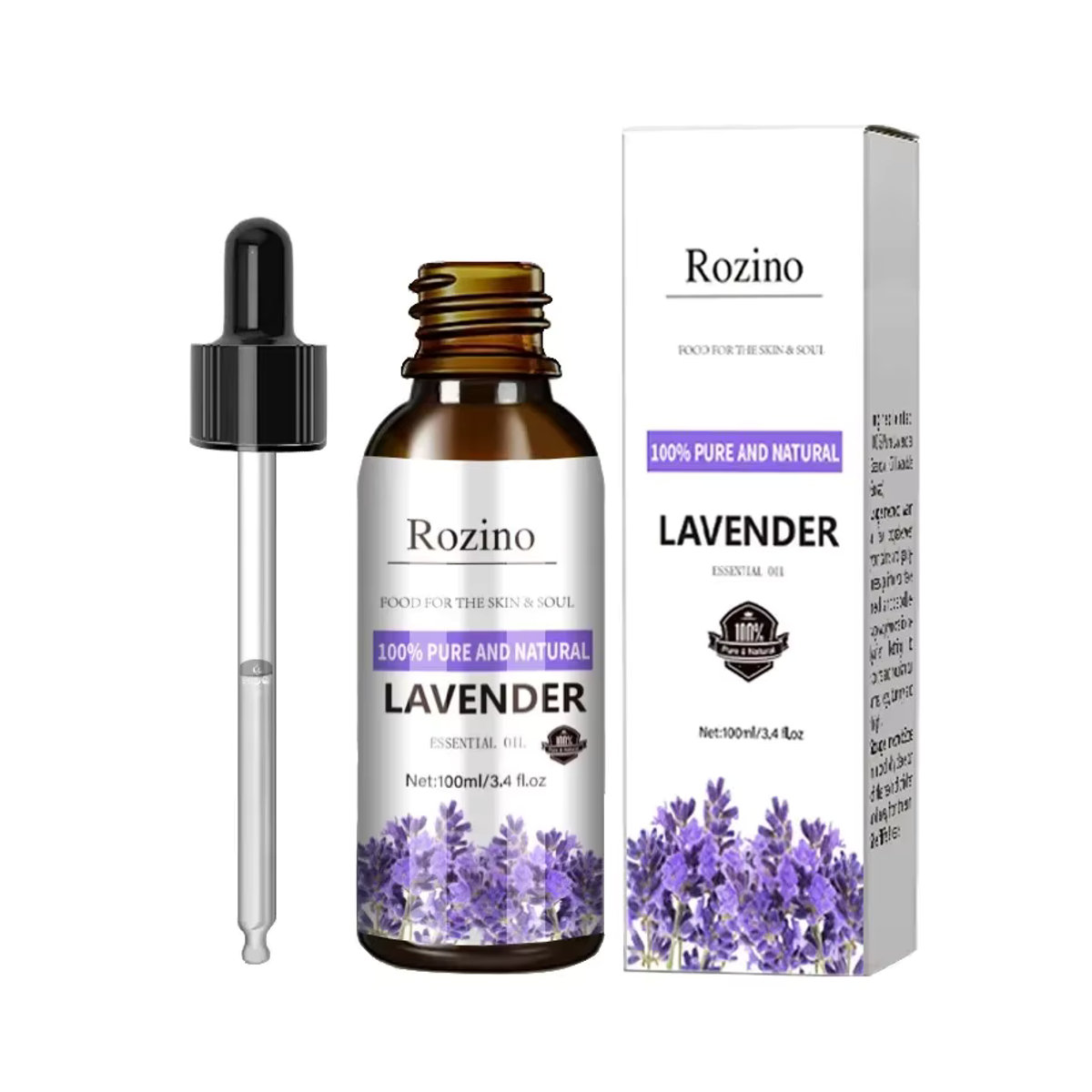 Eelhoe Ätherisches Lavendel-Pflanzenöl SPA, 100 ml, Beruhigende Massage-Essenz zur Feuchtigkeitsspende - Bild 5