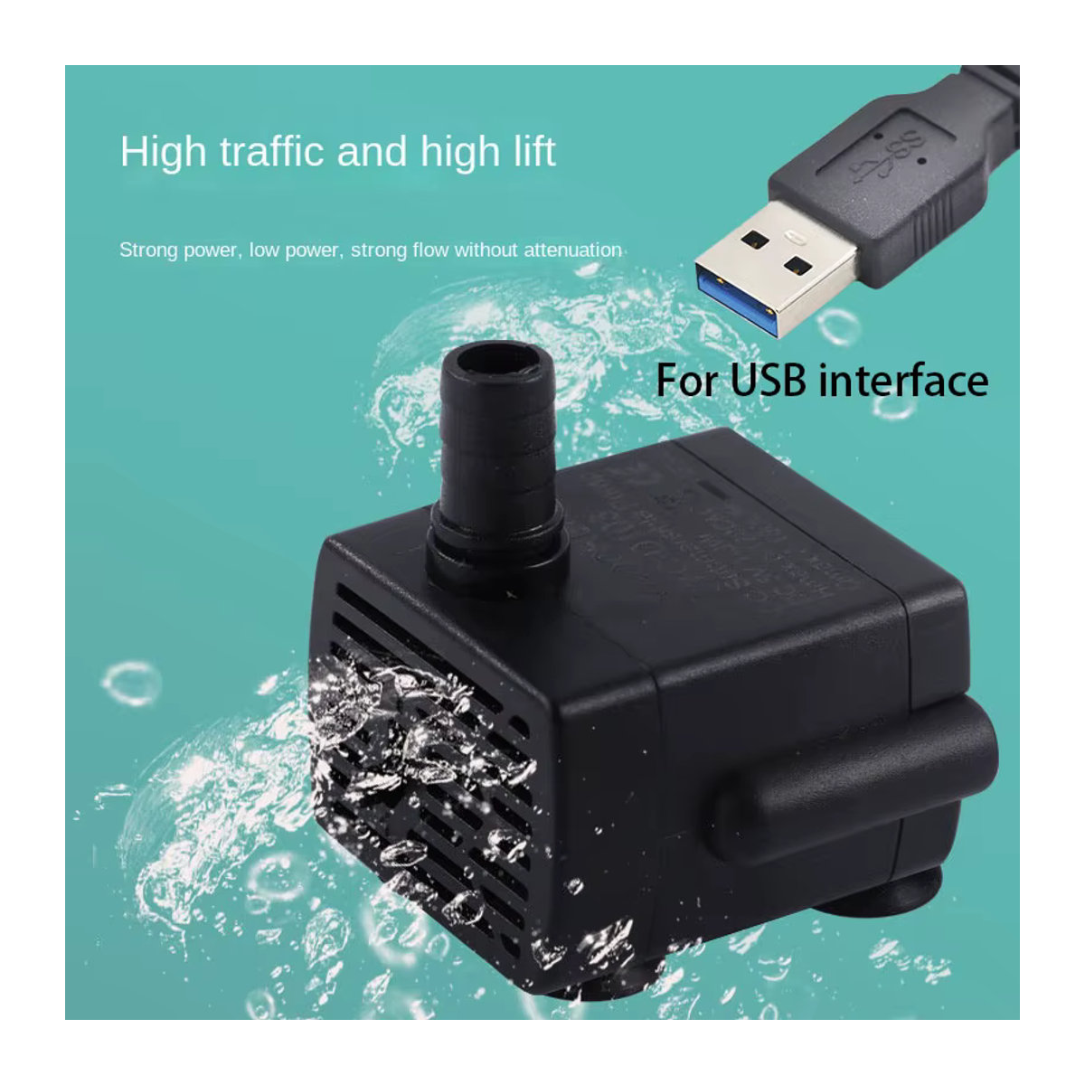 EESBAO Solarpanel mit USB-5-V-Wasserpumpensystem für Aquarien, Teich und Haustiertränken - Bild 3