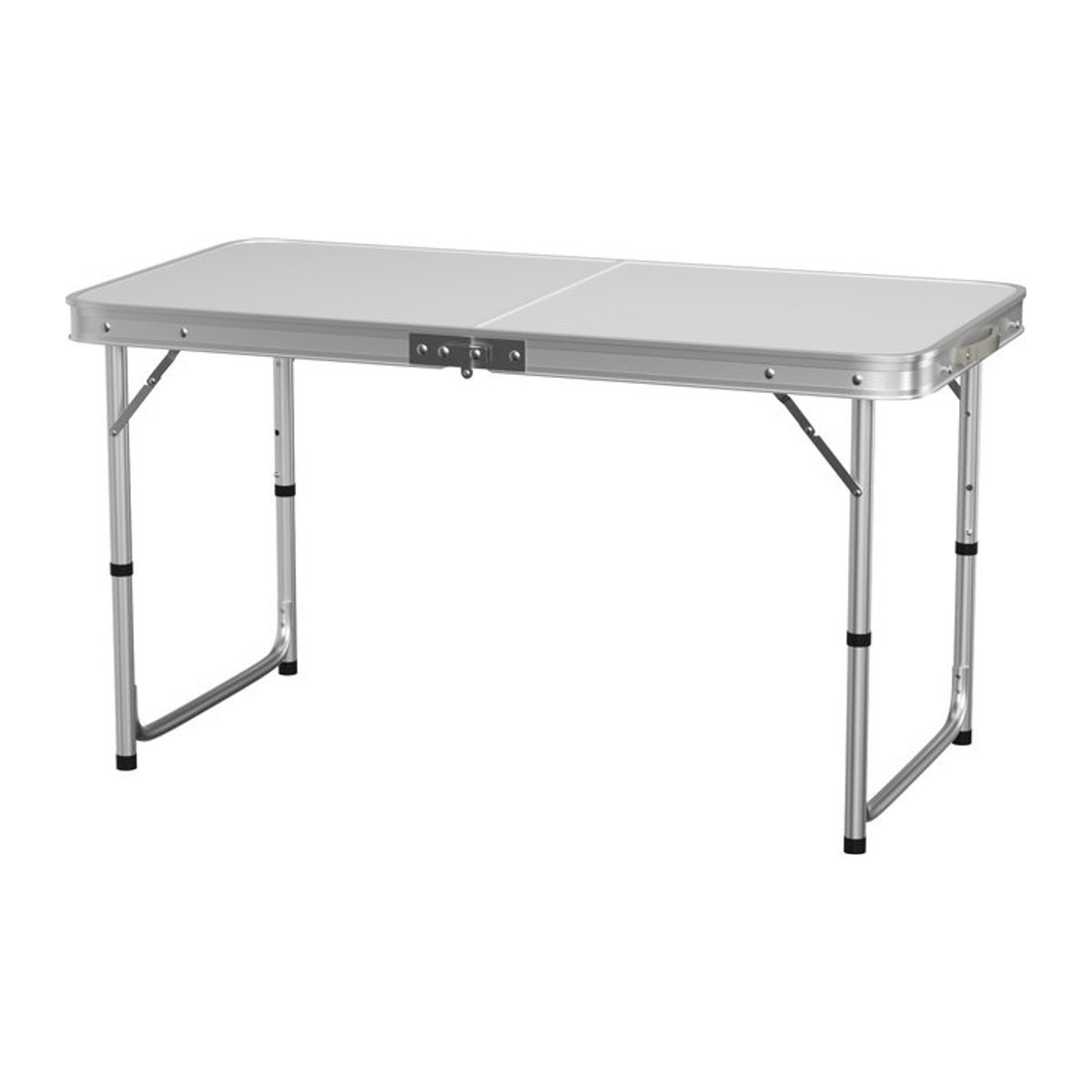 EFAN Aluminium-Campingtisch als tragbarer Klapptisch und Laptop-Schreibtisch in Weiß, B/T/H: 120 x 60 x 70 cm - Bild 1