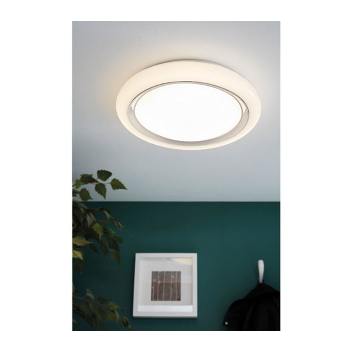 Eglo LED-Wand- und Deckenleuchte Capasso in Weiss mit warmweißem Leuchtmittel - Bild 2
