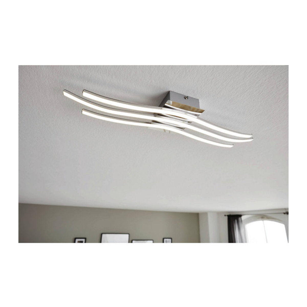 Eglo LED-Wand- und Deckenleuchte RONCADE Modern in Silberfarben inklusive Leuchtmittel - Bild 2