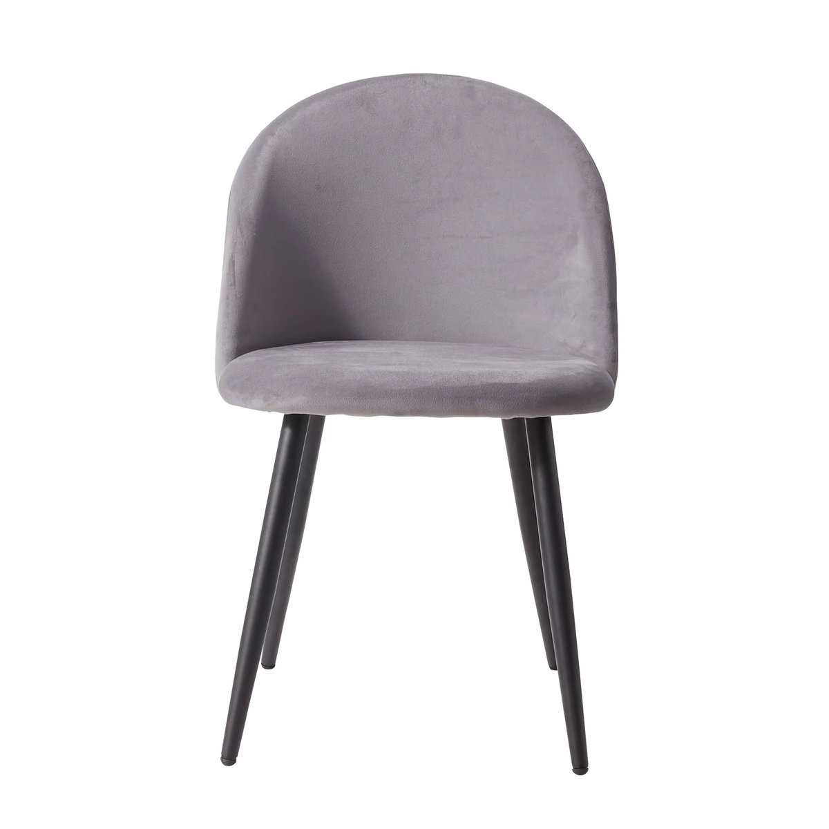 EGOONM 4er Set Polsterstühle aus Samt mit Metallbeinen im modernen Design, Schwarz/Weiß/Grau - Bild 2