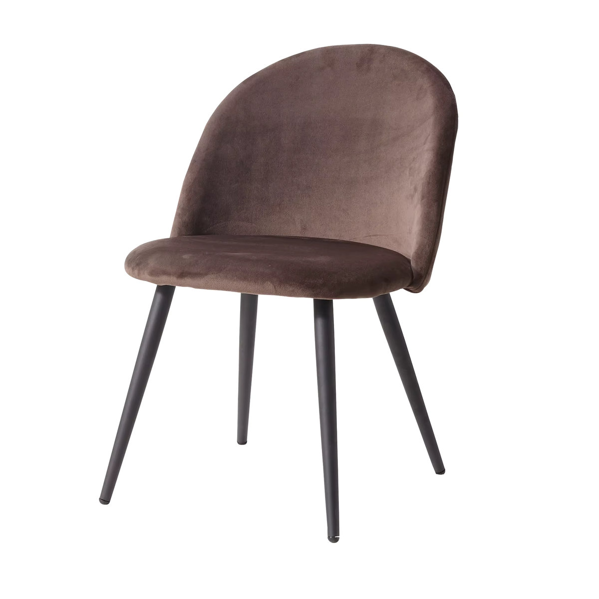 EGOONM 4er Set Polsterstühle aus Samt mit Metallbeinen im modernen Design, Schwarz/Weiß/Grau - Bild 3