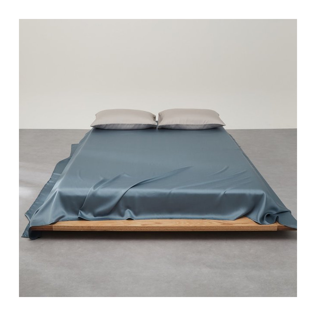 EGW Eukalyptus-Lyocell-Bambusfaser-Laken, blau, B/T: 274 x 259 cm, King Size - Bild 1