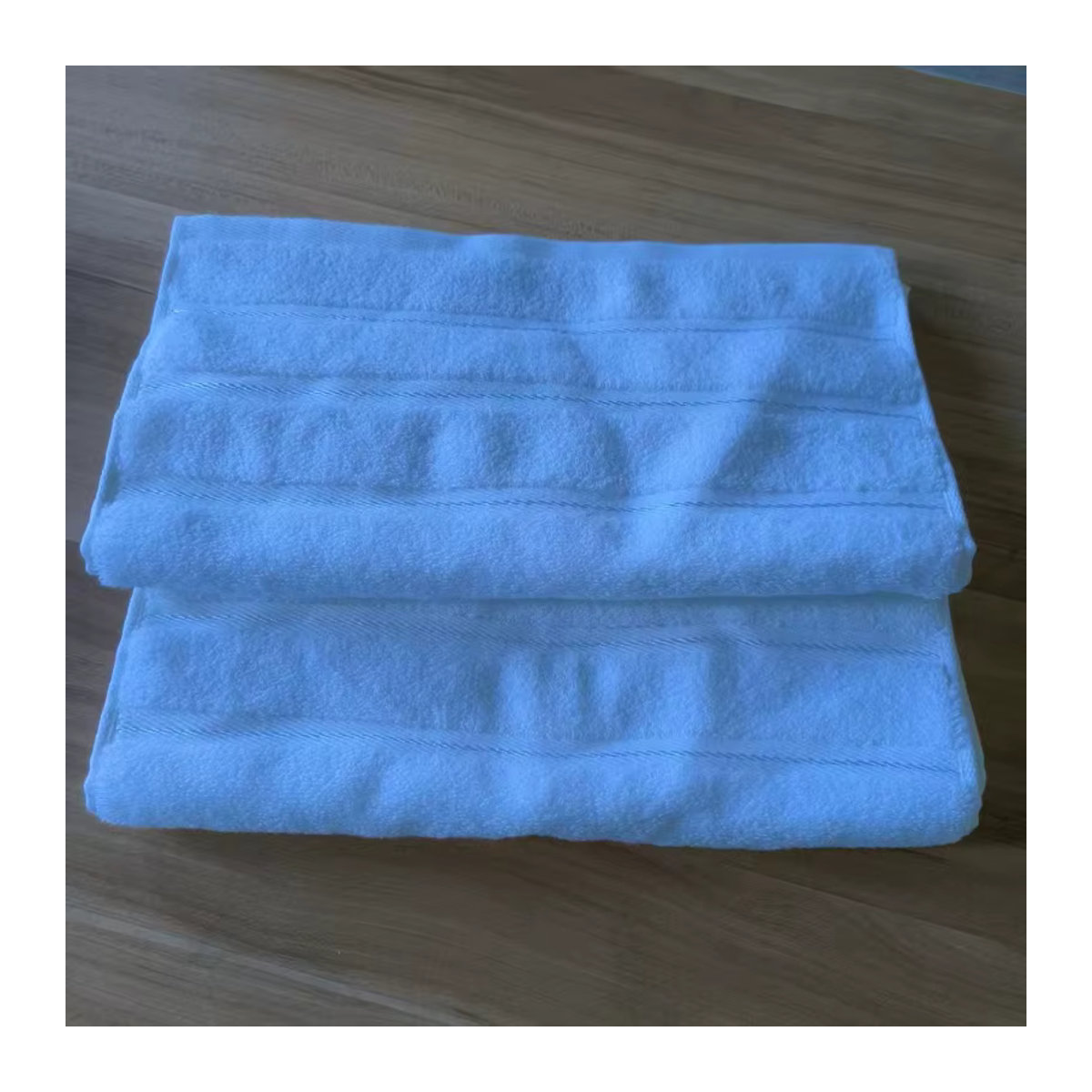 EGW Handtuch-Set aus 100 % Baumwolle mit Streifendekor in Weiß und Grau, bestehend aus 1 Gesichtshandtuch und 2 Handtüchern, schnell trocknend und saugstark - Bild 1