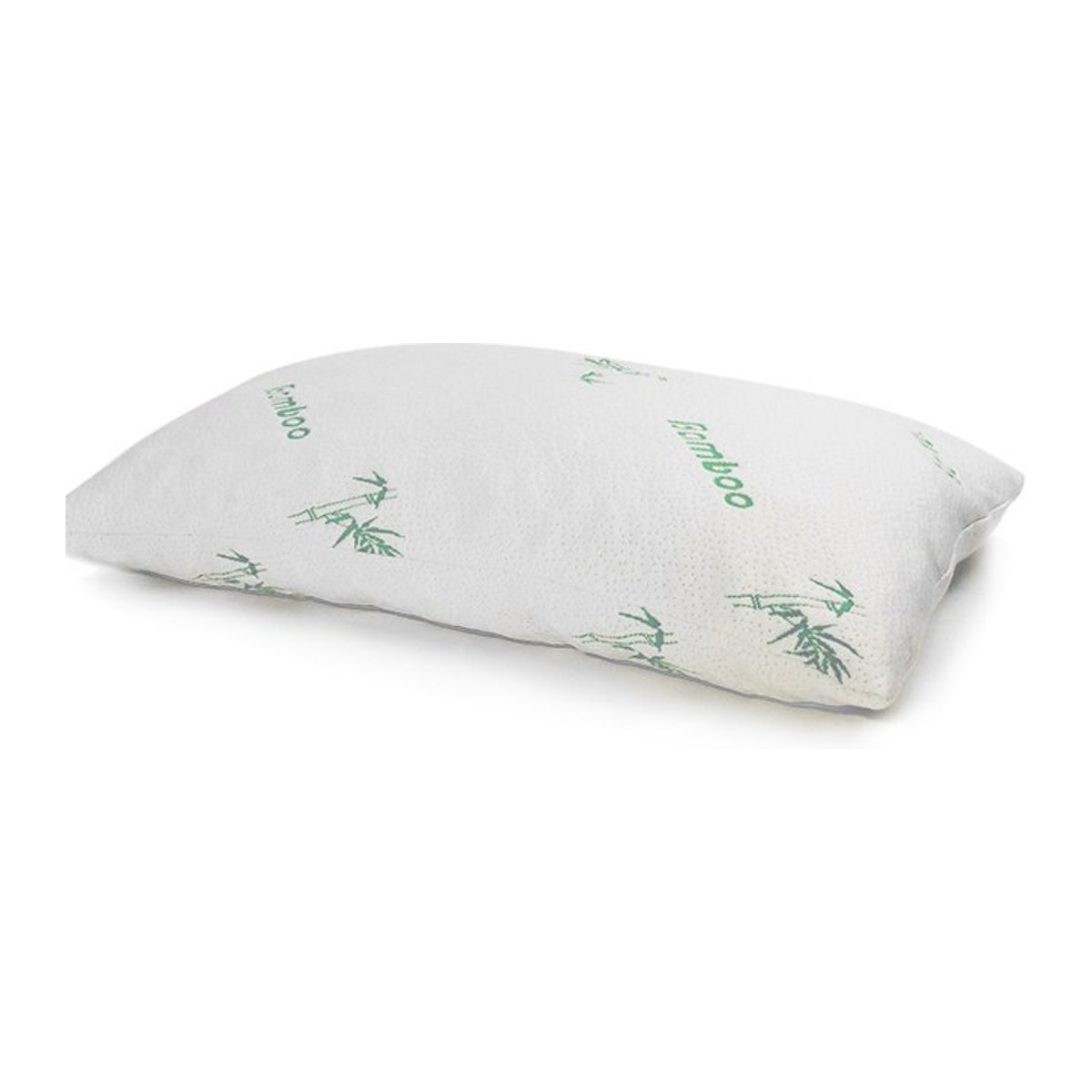 EGW Nackenkissen aus Memory Foam mit atmungsaktiver Bambusfaser-Bezug, Weiß oder Beige, 51 x 76 cm - Bild 1