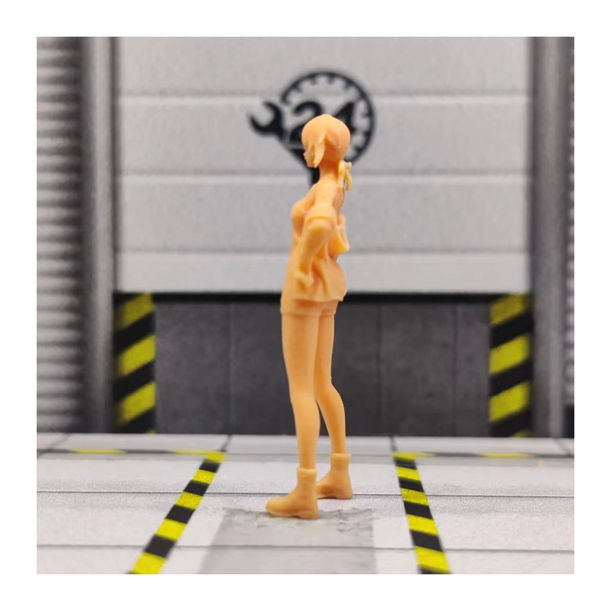 EHCMODEL Baizhen Bowknot Beauty Miniatur Diorama aus Kunstharz im Maßstab 1:43 in Orange - Bild 2