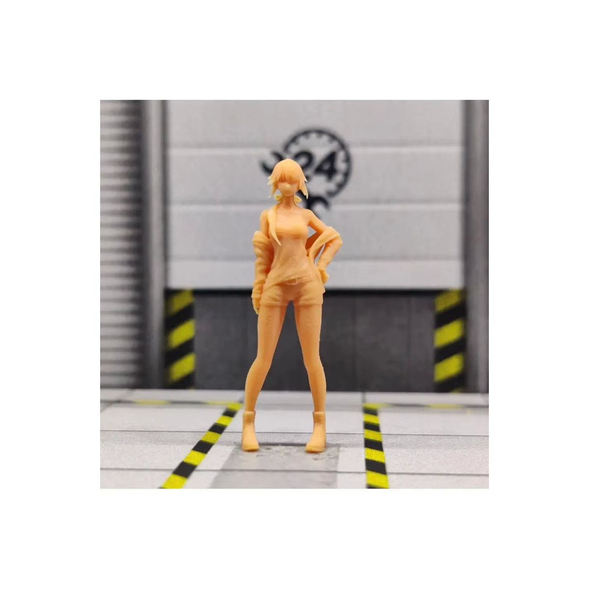 EHCMODEL Baizhen Bowknot Beauty Miniatur Diorama aus Kunstharz im Maßstab 1:43 in Orange - Bild 6