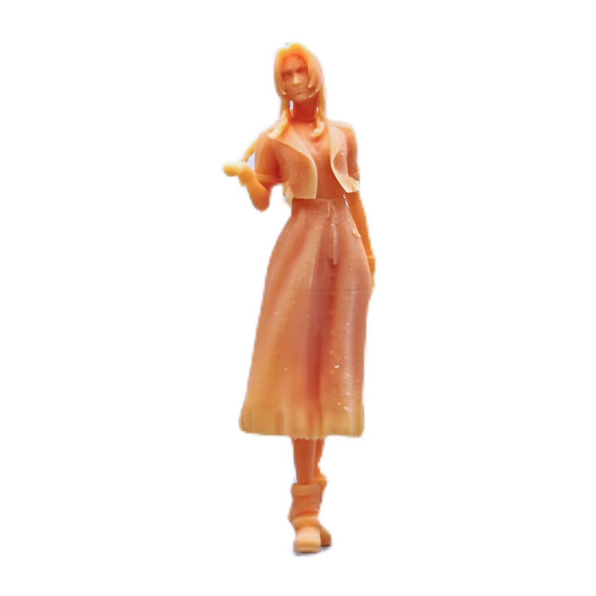 EHCMODEL Harz Modellfigur Huaxiangzi Elegantes Mädchen Ungefärbte Miniatur für Diorama in Orange - Bild 2