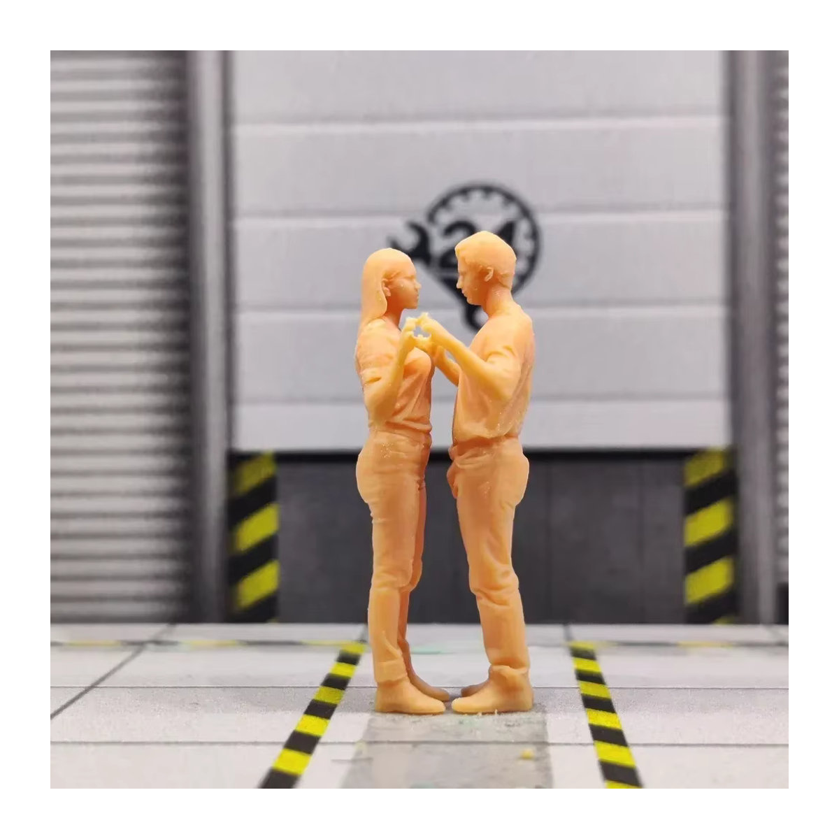 EHCMODEL Miniatur-Diorama aus Kunstharz im Maßstab 1/43 Vergleich zwischen Männern und Frauen unbemalt s905 - Bild 3