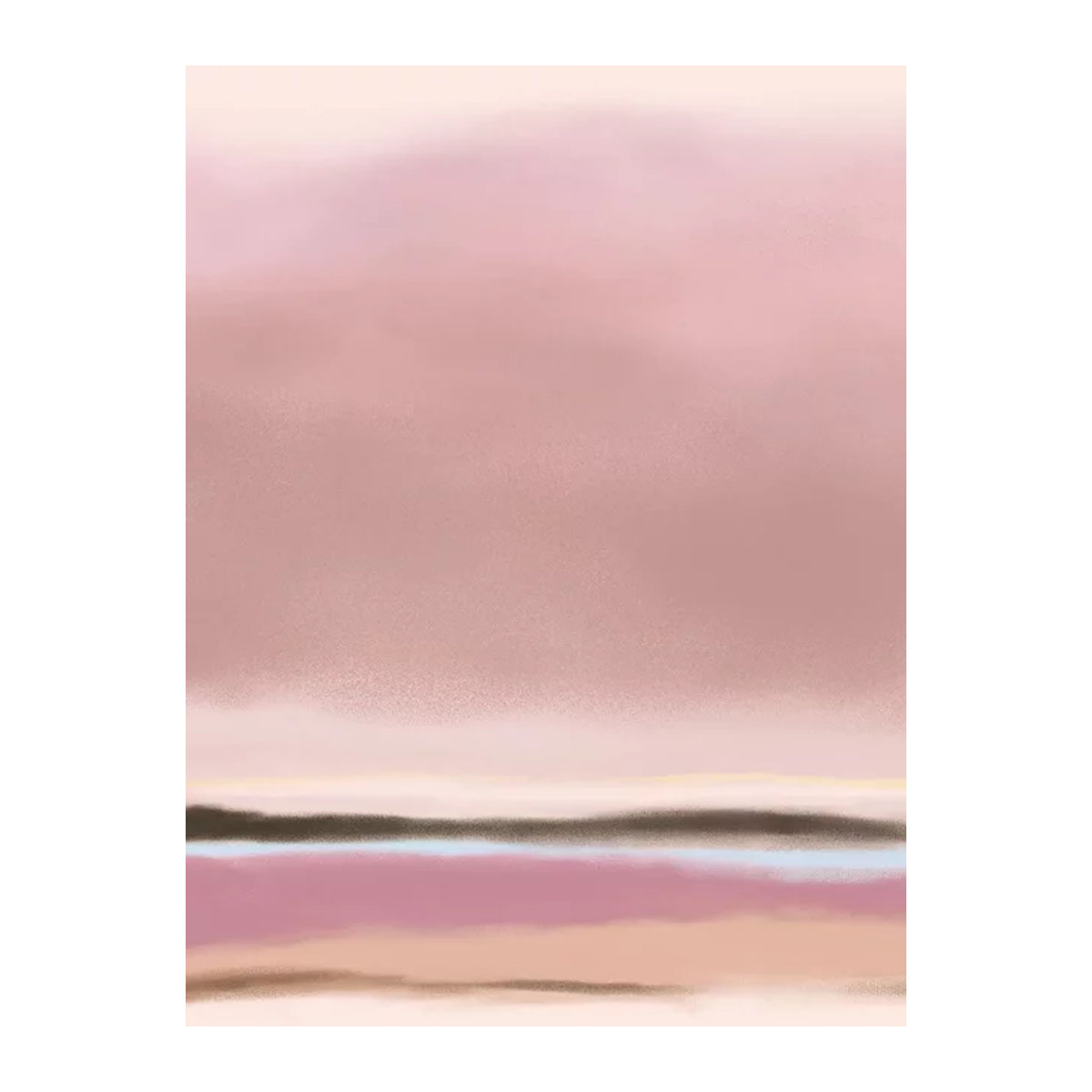 Eijffinger Mural Abstract Sunset Wandtapete aus Vlies in Rosa im Querformat - Bild 1