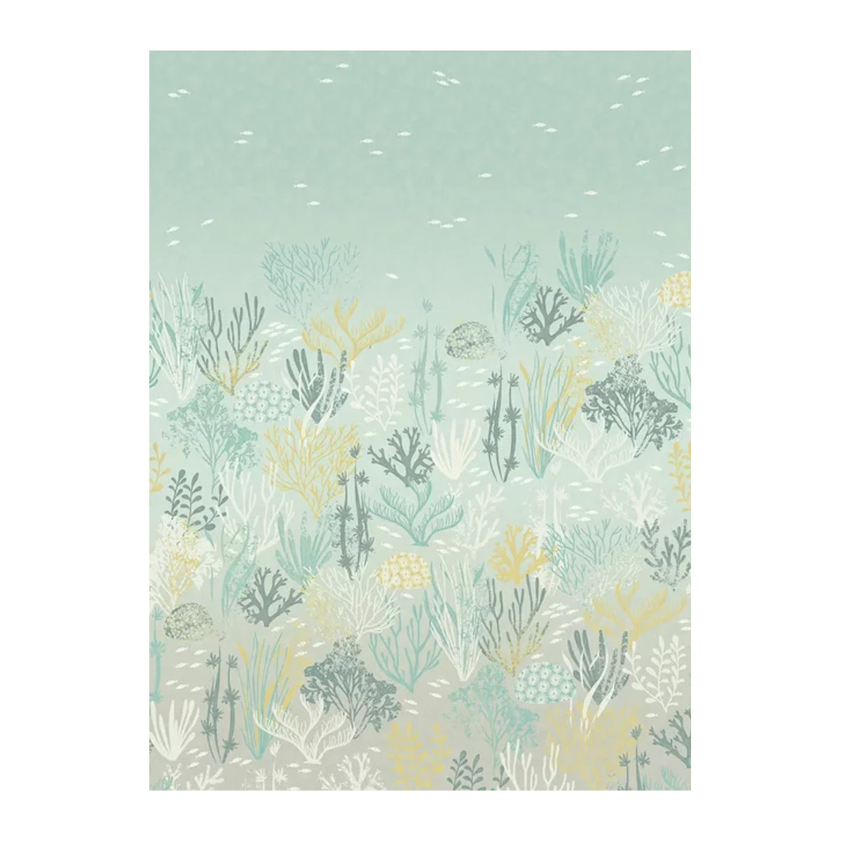 Eijffinger Mural Coral Wandtapete Vlies in Aqua mit Tier- und Naturmotiven - Bild 1