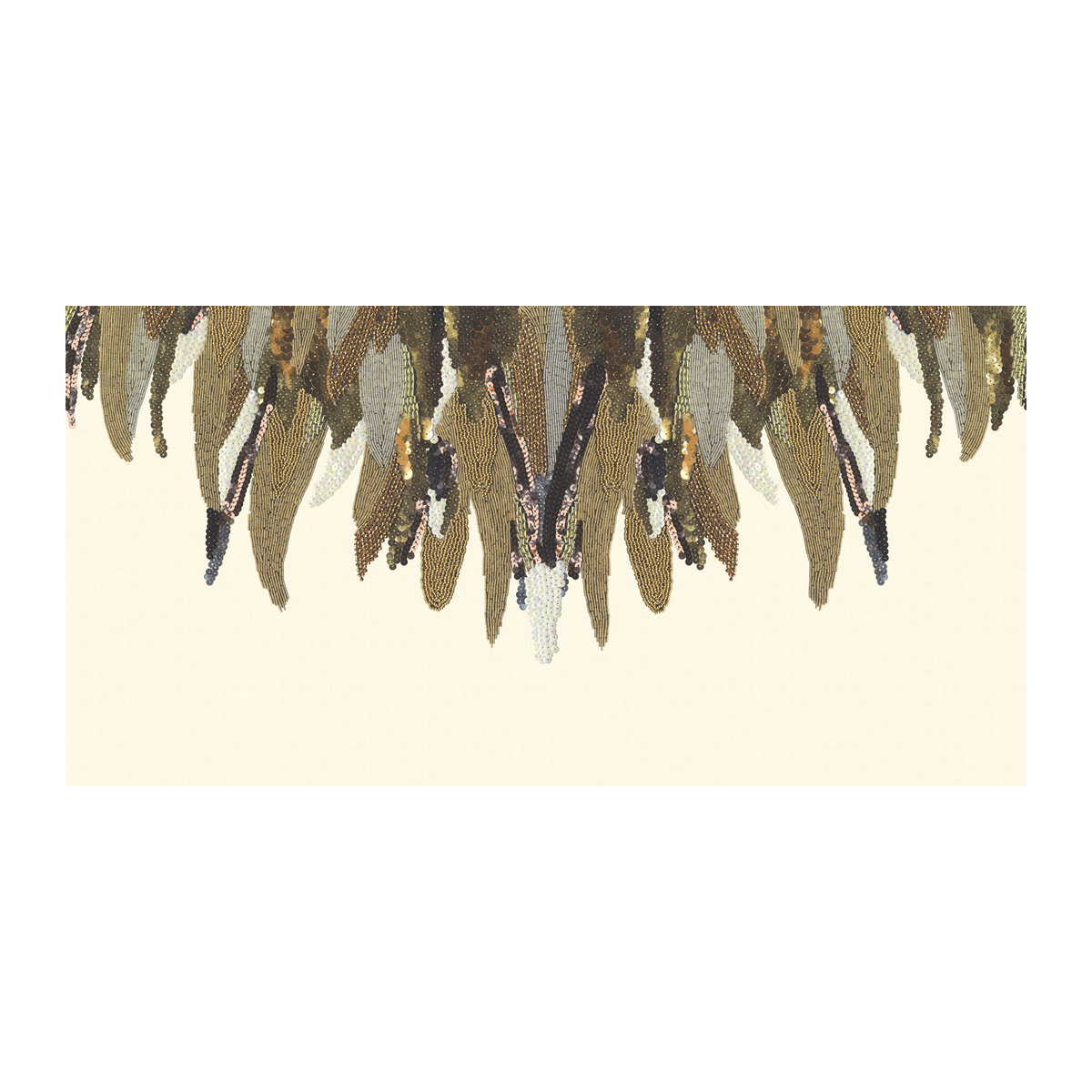 Eijffinger Mural Fancy Feather Wandtapete in Weiß mit abstraktem Feder-Motiv - Bild 3