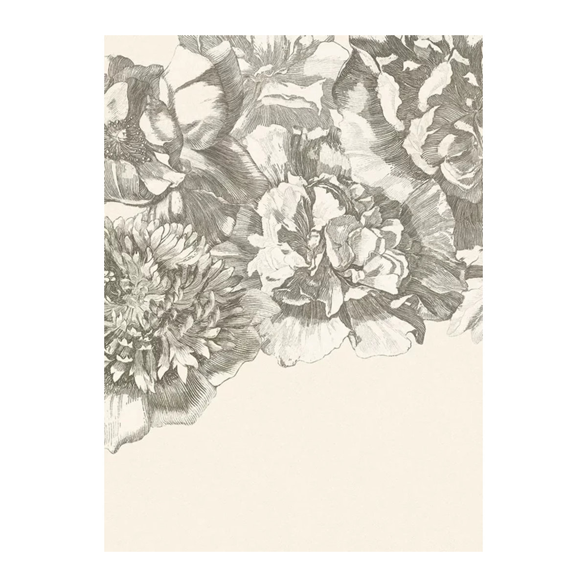 Eijffinger Mural Flower Fall Wandtattoo Floral Herbst in Schwarz Weiß und Mehrfarbig - Bild 1