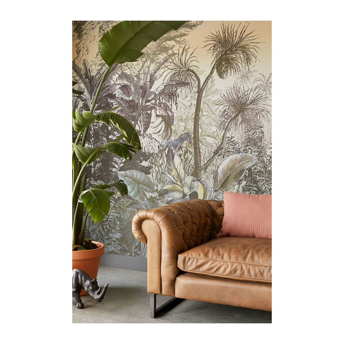 Eijffinger Mural Into the Wild Wandtattoo Natur Motiv in Beige im Querformat B: 280 cm, H: 70 cm - Bild 2