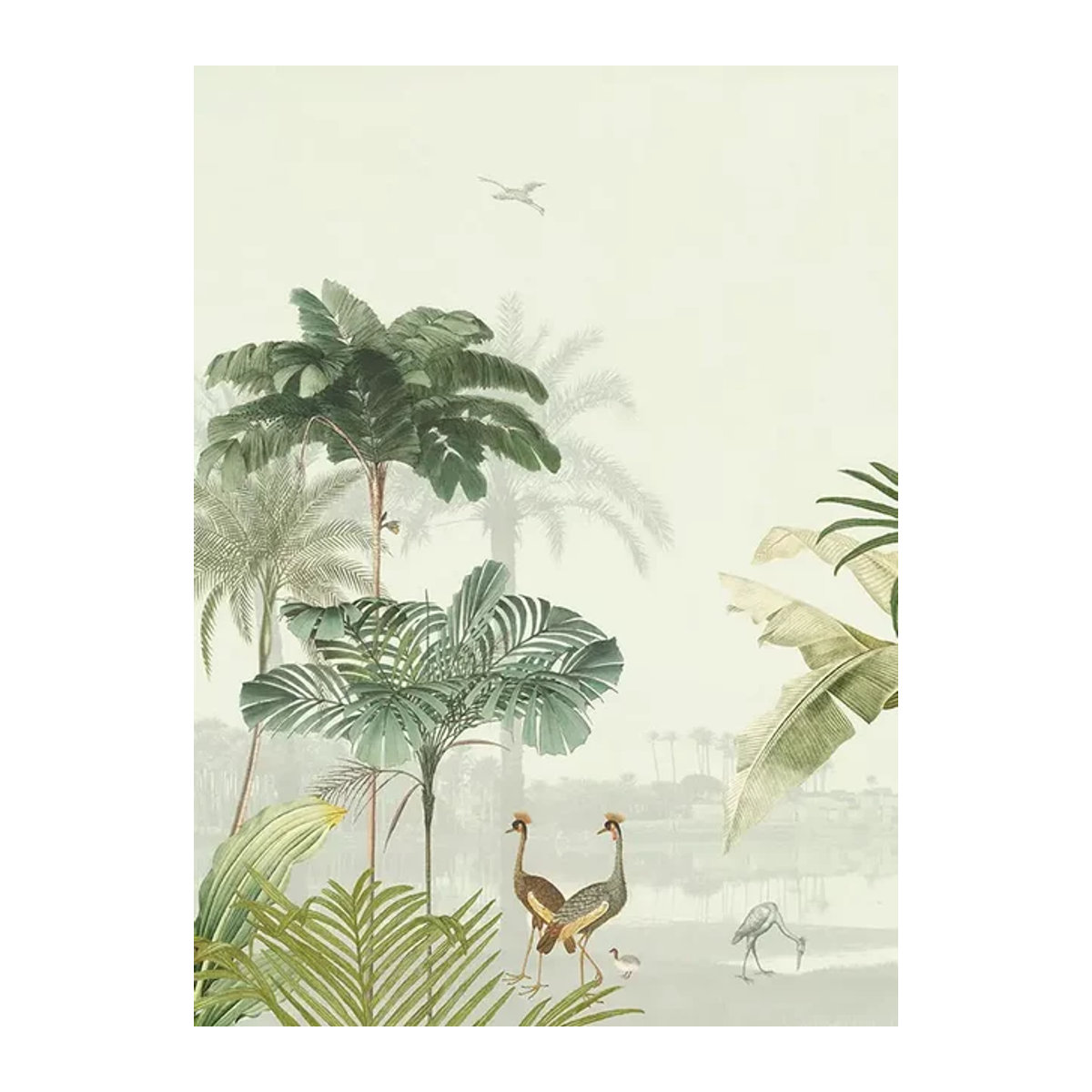 Eijffinger Mural Lush Lagoon Large Wandbild in Blush Blue mit Natur- und Landschaftsmotiv - Bild 1