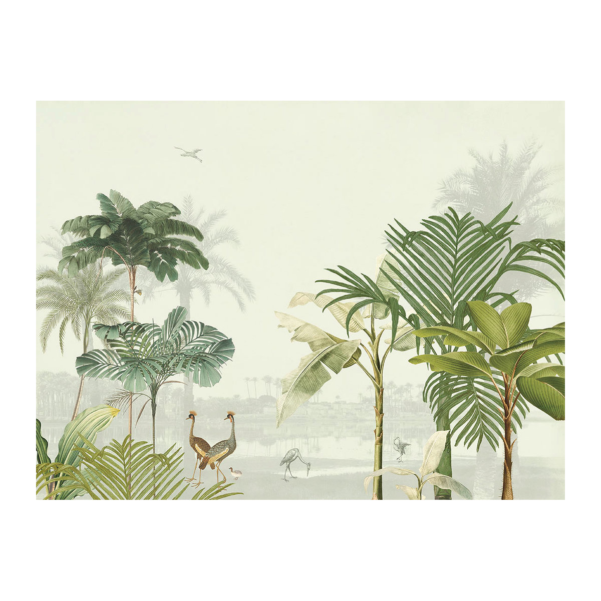 Eijffinger Mural Lush Lagoon Large Wandbild in Blush Blue mit Natur- und Landschaftsmotiv - Bild 2