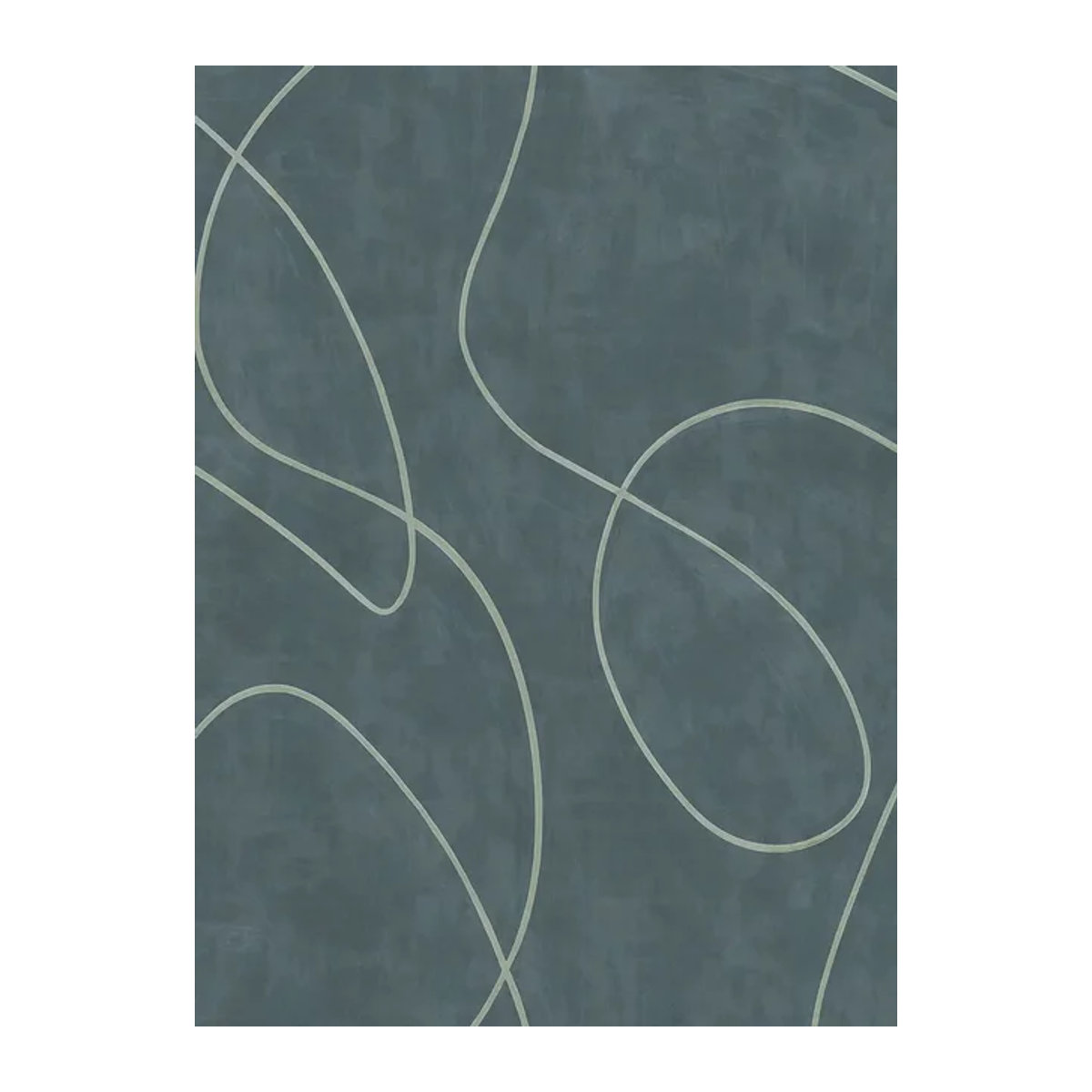 Eijffinger Mural Painted Lines Tapete Indigo Blau Abstrakt Vintage Non-Woven - Bild 1