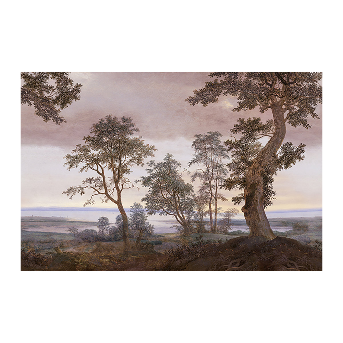 Eijffinger Mural Vista - Sunset Wandtattoo Landschaft im Vintage-Stil, mehrfarbig - Bild 2