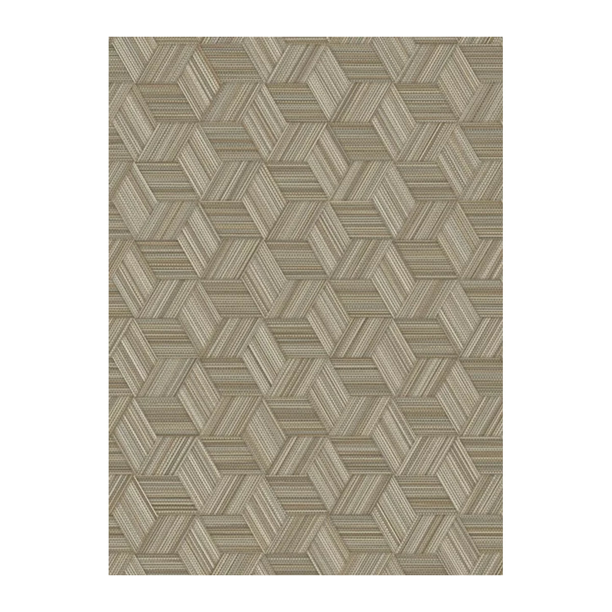 Eijffinger Tapete Cozumel 1 in Beige und Grau mit geometrischem Muster aus Papier - Bild 1