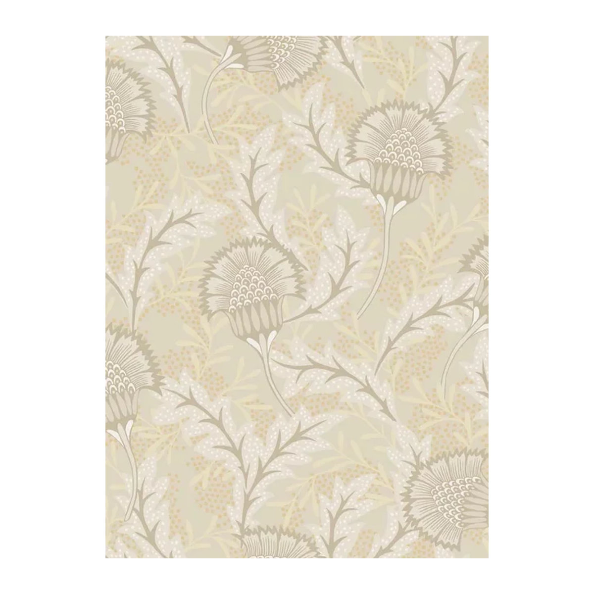 Eijffinger Tapete Solange 1 in Beige mit Blumenmuster aus Papier - Bild 1