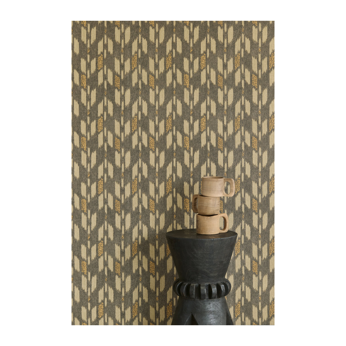 Eijffinger Tapete Solange 4 Ikat in Braun und Bunt aus Papier - Bild 2