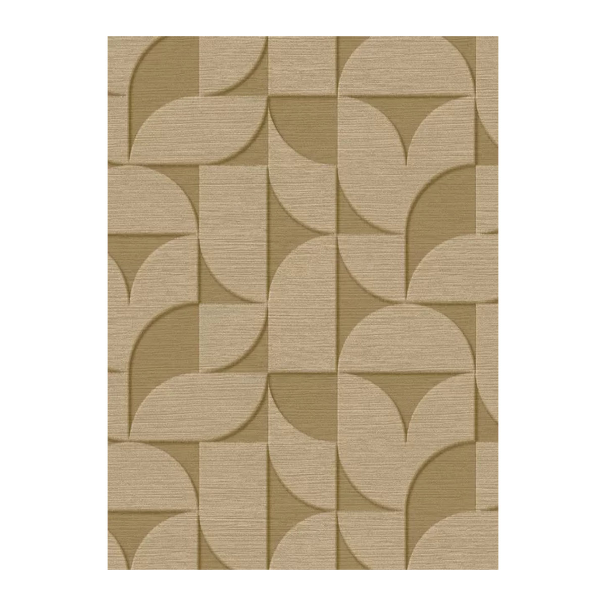 Eijffinger Wallpaper Revive 5 Tapete mit geometrischem Muster in Grün und Beige aus Papier - Bild 1