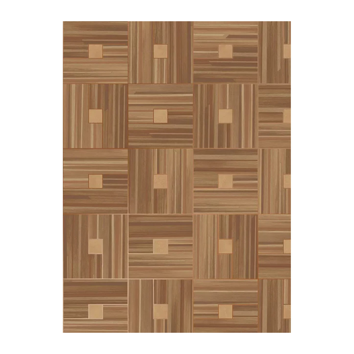 Eijffinger Wallpaper Veneer Blocks Wandgestaltung in Camel Braun mit geometrischem Holzdesign - Bild 1